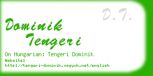 dominik tengeri business card